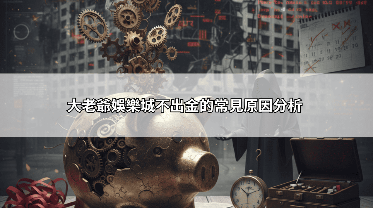 大老爺娛樂城不出金的常見原因分析